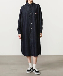 DANTON | DANTON | デニムダンガリー レギュラーカラーシャツワンピース WOMEN(ワンピース)