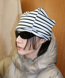 FIELDMANUAL（フィールドマニュアル）の「STRIPE FLEECE BEANIE CREAM（ニットキャップ/ビーニー）」