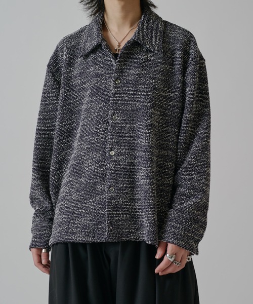 Lui's（ルイス）の「ブークレーワイドシャツ（シャツ/ブラウス・メンズ・ホワイト/ネイビー/ブラック・M/S）」の3枚目の写真