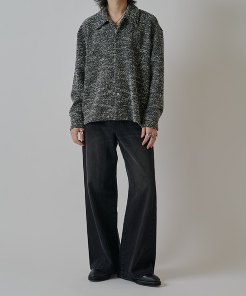 Lui's（ルイス）の「ブークレーワイドシャツ（シャツ/ブラウス・メンズ・ホワイト/ネイビー/ブラック・M/S）」の12枚目の写真