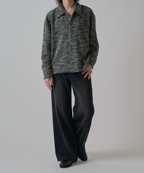 Lui's（ルイス）の「ブークレーワイドシャツ（シャツ/ブラウス・メンズ・ホワイト/ネイビー/ブラック・M/S）」の13枚目の写真