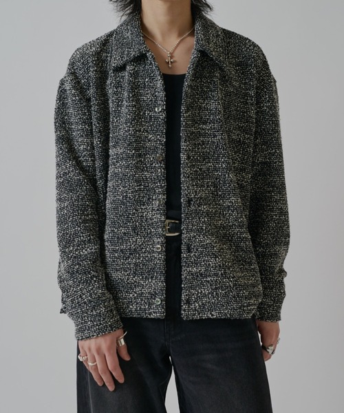 Lui's（ルイス）の「ブークレーワイドシャツ（シャツ/ブラウス・メンズ・ホワイト/ネイビー/ブラック・M/S）」の9枚目の写真