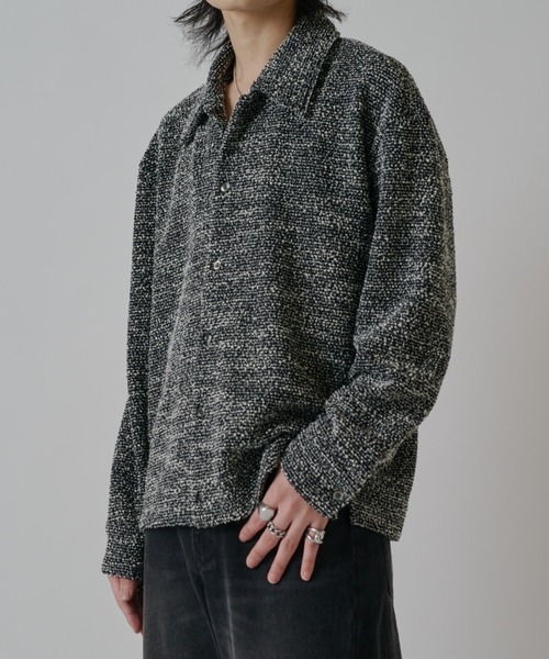 Lui's（ルイス）の「ブークレーワイドシャツ（シャツ/ブラウス・メンズ・ホワイト/ネイビー/ブラック・M/S）」の10枚目の写真