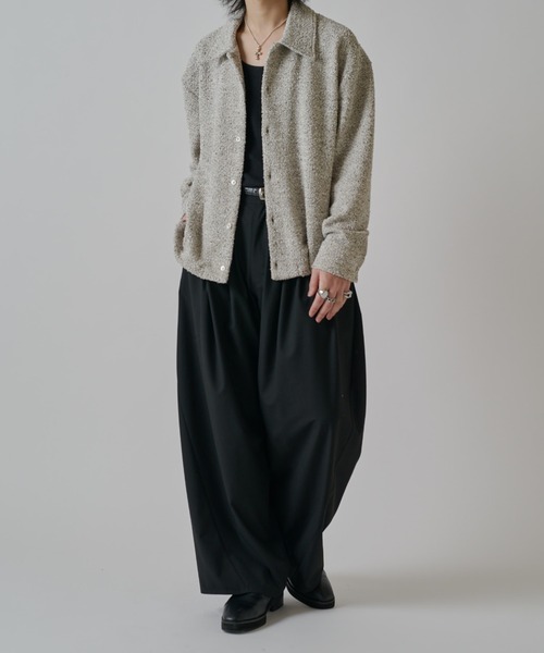 Lui's（ルイス）の「ブークレーワイドシャツ（シャツ/ブラウス・メンズ・ホワイト/ネイビー/ブラック・M/S）」の7枚目の写真