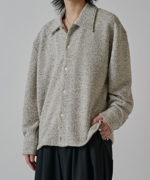 Lui's（ルイス）の「ブークレーワイドシャツ（シャツ/ブラウス・メンズ・ホワイト/ネイビー/ブラック・M/S）」の5枚目の写真