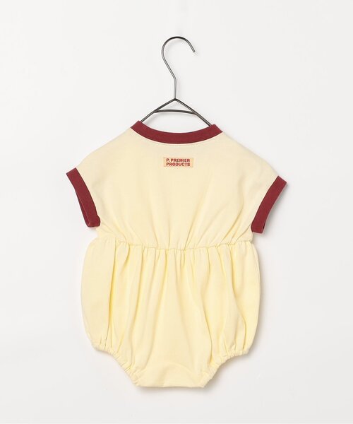 p.premier（ピードットプルミエ）の「フェルトロゴリンガーTロンパース（ロンパース・キッズ・ブラウン/レッド/アイボリー/ブルー・70/80）」の15枚目の写真