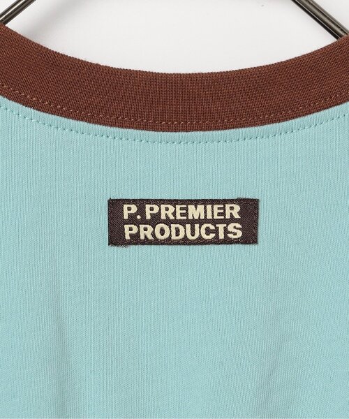 p.premier（ピードットプルミエ）の「フェルトロゴリンガーTロンパース（ロンパース・キッズ・ブラウン/レッド/アイボリー/ブルー・70/80）」の19枚目の写真