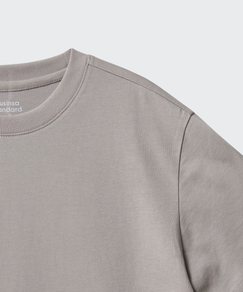 MUSINSA STANDARD KIDS（ムシンサスタンダードキッズ）の「[クールスタンダード] リラックスドクルーネックTシャツ [マッシュルーム]（Tシャツ/カットソー・レディース・その他・100/110/120/130/140/150/160）」の8枚目の写真