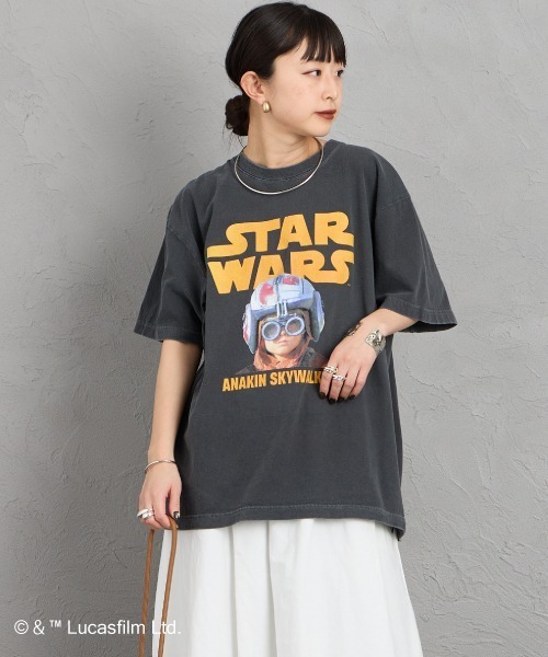GOOD ROCK SPEED（グッドロックスピード）の「【WEB先行予約】[GOOD ROCK SPEED/グッドロックスピード] 別注 / STAR WARS / ANAKIN SKYWALKER / プリントTシャツ / ディズニー（Tシャツ/カットソー・レディース・チャコール・XL/L/M）」の6枚目の写真