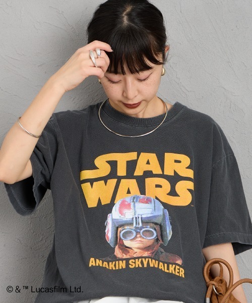 GOOD ROCK SPEED（グッドロックスピード）の「【WEB先行予約】[GOOD ROCK SPEED/グッドロックスピード] 別注 / STAR WARS / ANAKIN SKYWALKER / プリントTシャツ / ディズニー（Tシャツ/カットソー・レディース・チャコール・XL/L/M）」の5枚目の写真