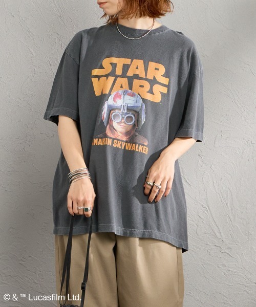 GOOD ROCK SPEED（グッドロックスピード）の「[GOOD ROCK SPEED/グッドロックスピード] 別注 / STAR WARS / ANAKIN SKYWALKER / プリントTシャツ / ディズニー【追加】（Tシャツ/カットソー・レディース・チャコール・XL/L/M）」の22枚目の写真