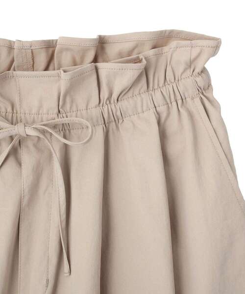 Green　Parks（グリーンパークス）の「ウエストフリルワイドコクーンパンツ（その他パンツ・レディース・ライトベージュ/グレー・FREE）」の6枚目の写真