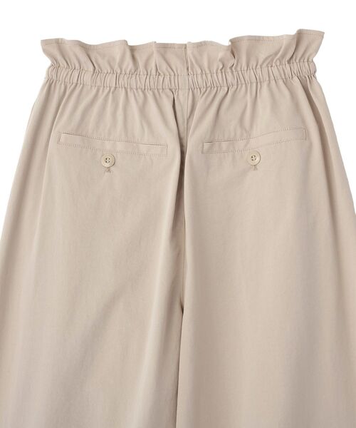 Green　Parks（グリーンパークス）の「ウエストフリルワイドコクーンパンツ（その他パンツ・レディース・ライトベージュ/グレー・FREE）」の9枚目の写真
