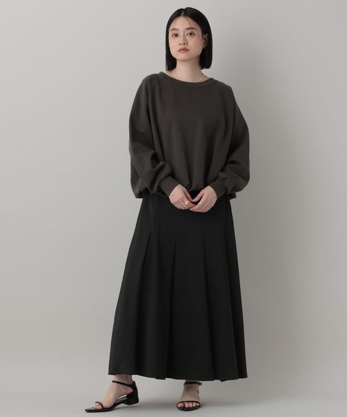 A part by（アパートバイ）の「ツヤタックフレア－スカート（スカート・レディース・ブラック/アイボリー/ベビーピンク・FREE）」の11枚目の写真