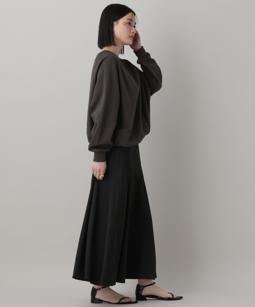 A part by（アパートバイ）の「ツヤタックフレア－スカート（スカート・レディース・ブラック/アイボリー/ベビーピンク・FREE）」の13枚目の写真