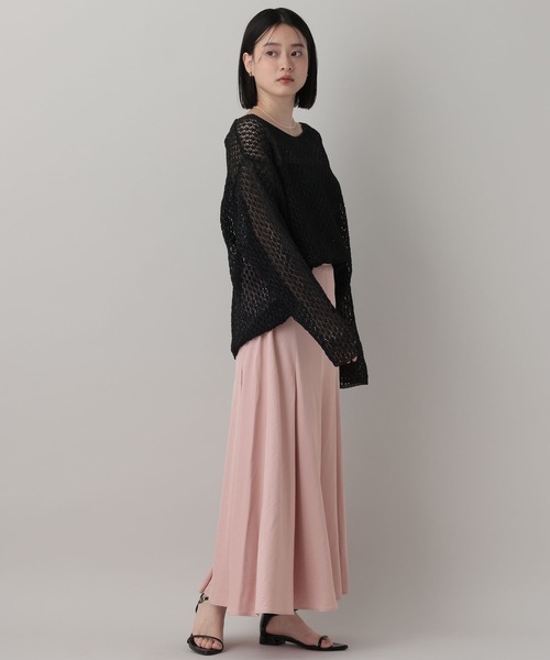 A part by（アパートバイ）の「ツヤタックフレア－スカート（スカート・レディース・ブラック/アイボリー/ベビーピンク・FREE）」の22枚目の写真