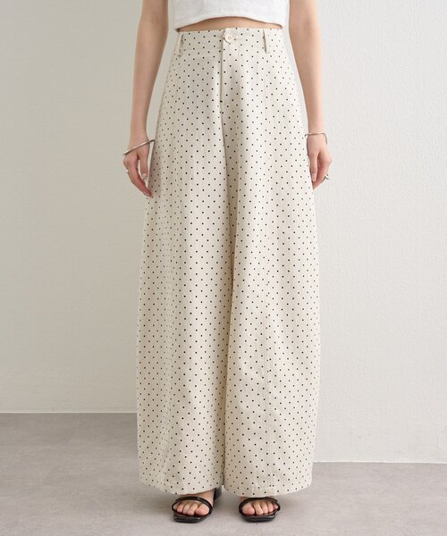 mystic（ミスティック）の「ドットカーブパンツ（その他パンツ・レディース・アイボリー/ブラック/グレー・MEDIUM/LARGE）」の4枚目の写真