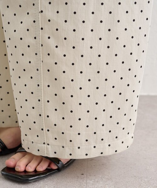 mystic（ミスティック）の「ドットカーブパンツ（その他パンツ・レディース・アイボリー/ブラック/グレー・MEDIUM/LARGE）」の10枚目の写真