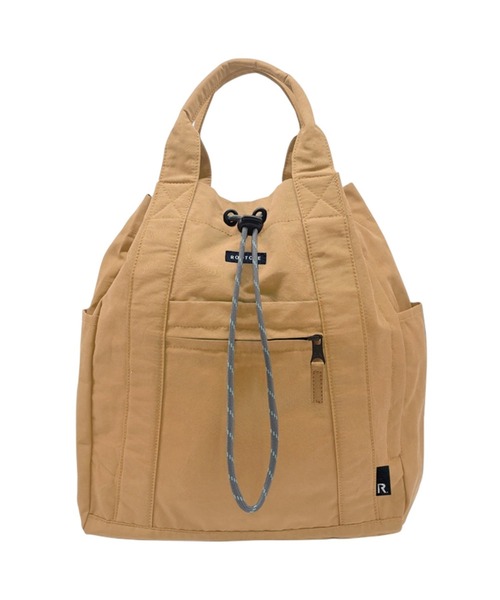ROOTOTE（ルートート）の「ROOTOTE ルートート SC.セオルー.ドローストリング-A（バックパック/リュック・レディース・ブルー/タン/ベージュ・FREE）」の2枚目の写真