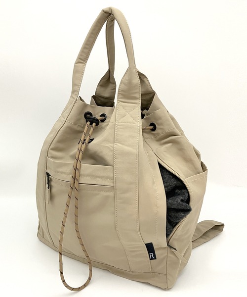 ROOTOTE（ルートート）の「ROOTOTE ルートート SC.セオルー.ドローストリング-A（バックパック/リュック・レディース・ブルー/タン/ベージュ・FREE）」の7枚目の写真