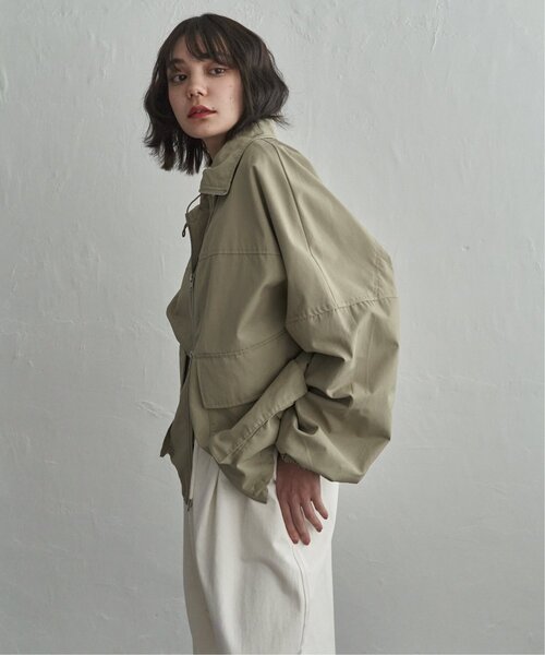 notch.（ノッチ）の「CNスタンドジップブルゾン（ブルゾン・レディース・ブラック/グレイッシュベージュ/オフホワイト・M）」の3枚目の写真