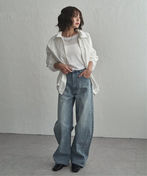 notch.（ノッチ）の「CNスタンドジップブルゾン（ブルゾン・レディース・ブラック/グレイッシュベージュ/オフホワイト・M）」の4枚目の写真