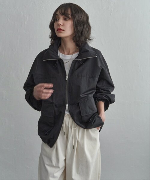 notch.（ノッチ）の「CNスタンドジップブルゾン（ブルゾン・レディース・ブラック/グレイッシュベージュ/オフホワイト・M）」の8枚目の写真