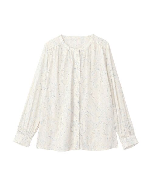 YECCA VECCA(イェッカヴェッカ)の「ラインフラワー柄ギャザーブラウス(シャツ/ブラウス・レディース・アイボリー/ネイビー・FREE)」の22枚目の写真