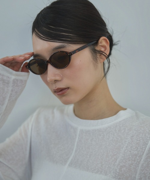 feepur（フェピュール）の「オーバルフレームグラス（サングラス・レディース・クリアブラウン/ブラウン/ブラック/クリア・FREE）」の13枚目の写真