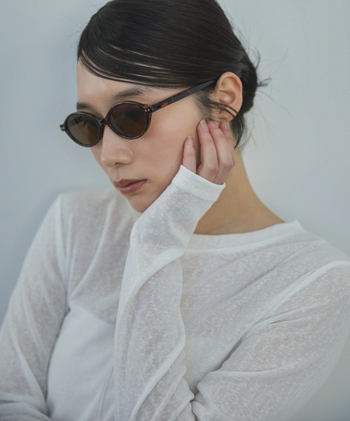 feepur（フェピュール）の「オーバルフレームグラス（サングラス・レディース・クリアブラウン/ブラウン/ブラック/クリア・FREE）」の15枚目の写真
