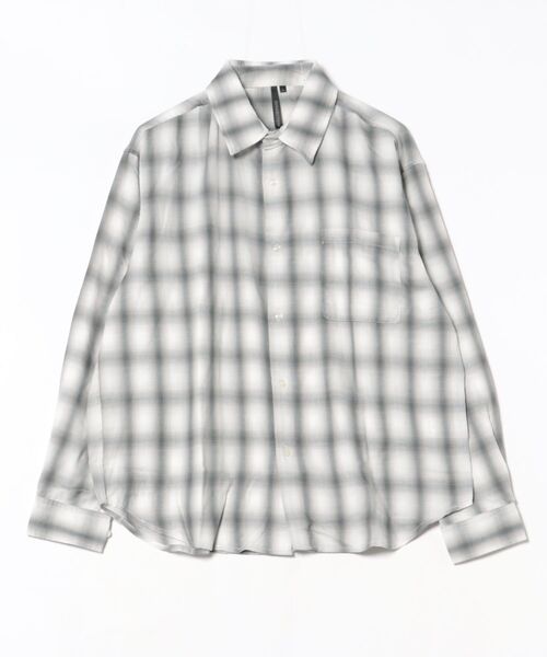 8(eight)(エイト)の「先染め長袖シャツ(シャツ/ブラウス・メンズ・グレー系その他/ホワイト系その他2/ブラック系その他/ブルー系その他/ホワイト系その他・LARGE/X-LARGE/MEDIUM)」の2枚目の写真