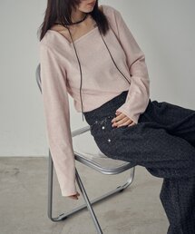 goocy（グースィー）の「【着回し抜群！】前後2WAYネックプルオーバー（Tシャツ/カットソー）」