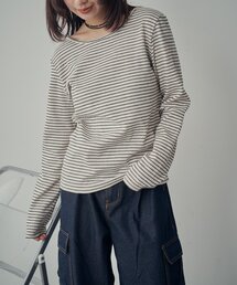 goocy | 【着回し抜群!】前後2WAYネックプルオーバー(Tシャツ/カットソー)