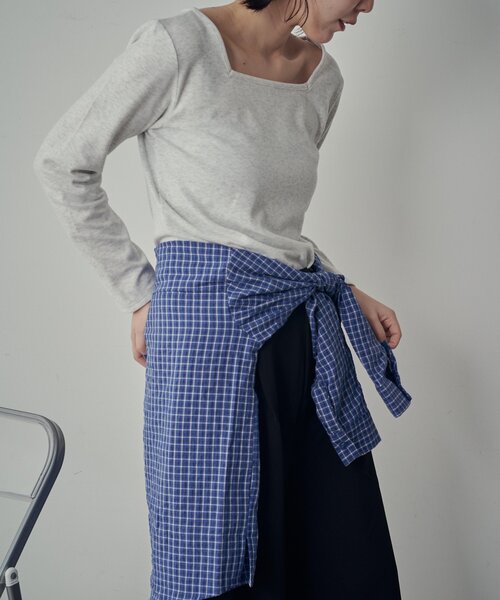 goocy（グーシー）の「【着回し抜群！】前後2WAYネックプルオーバー（Tシャツ/カットソー・レディース・ブラック/ブラック系その他/アイボリー/ライトグレー/グレー/ピンク・FREE）」の13枚目の写真