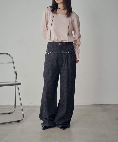 goocy（グーシー）の「【着回し抜群！】前後2WAYネックプルオーバー（Tシャツ/カットソー・レディース・ブラック/ブラック系その他/アイボリー/ライトグレー/グレー/ピンク・FREE）」の19枚目の写真