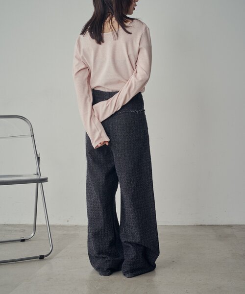 goocy（グーシー）の「【着回し抜群！】前後2WAYネックプルオーバー（Tシャツ/カットソー・レディース・ブラック/ブラック系その他/アイボリー/ライトグレー/グレー/ピンク・FREE）」の20枚目の写真