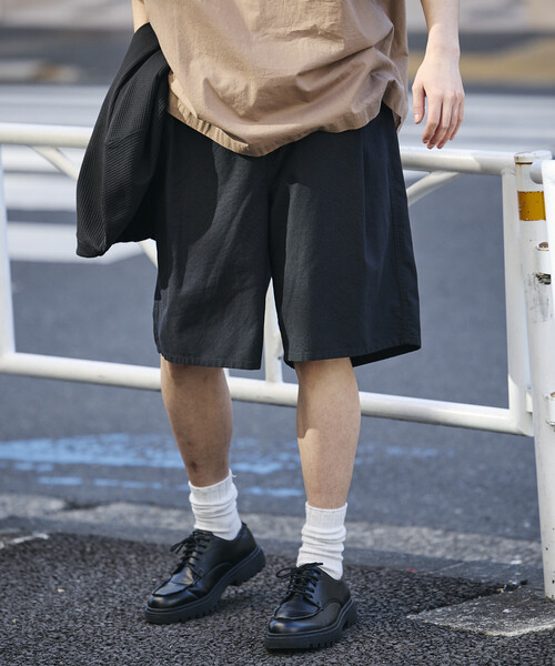 FREAK'S STORE（フリークスストア）の「限定展開 ウォッシャブル リネンミックス ショーツ 短パン ハーフパンツ ショートパンツ（その他パンツ・メンズ・チャコールグレー/ブラック/ベージュ・SMALL/MEDIUM/LARGE）」の16枚目の写真