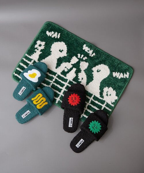 BIRTHDAY BAR（バースデイバー）の「【POTLUCK PASTA PARTY】タフティングスリッパ　2サイズ展開（ルームシューズ/スリッパ・レディース・ネイビー/グリーン・0）」の16枚目の写真