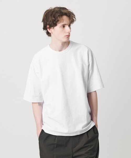 BEAUTY&YOUTH UNITED ARROWS(ビューティーアンドユースユナイテッドアローズ)の「"THE HEAVY" 10oz ヘビー ワイド クルーネック Tシャツ(Tシャツ/カットソー・メンズ・レッド/ホワイト/ダークグレー/シルバー・M/XL/L/S/XXL)」の7枚目の写真