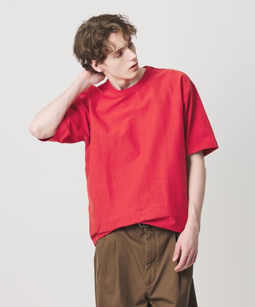 BEAUTY&YOUTH UNITED ARROWS(ビューティーアンドユースユナイテッドアローズ)の「"THE HEAVY" 10oz ヘビー ワイド クルーネック Tシャツ(Tシャツ/カットソー・メンズ・レッド/ホワイト/ダークグレー/シルバー・M/XL/L/S/XXL)」の9枚目の写真
