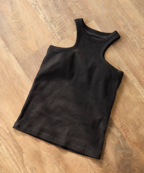 mysty woman（ミスティウーマン）の「カップツキアメスリタンク 666287（タンクトップ・レディース・レッド/オレンジ/アイボリー/ブラック・FREE）」の2枚目の写真