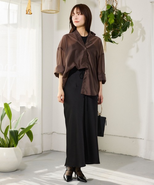 mysty woman（ミスティウーマン）の「カップツキアメスリタンク 666287（タンクトップ・レディース・レッド/オレンジ/アイボリー/ブラック・FREE）」の10枚目の写真