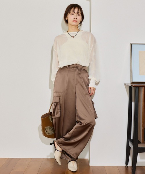 mysty woman（ミスティウーマン）の「カップツキアメスリタンク 666287（タンクトップ・レディース・レッド/オレンジ/アイボリー/ブラック・FREE）」の15枚目の写真