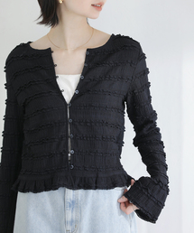 La TOTALITE | 【洗える】Mewl / ミュール ミニフリル2WAYカーデ(カーディガン/ボレロ)