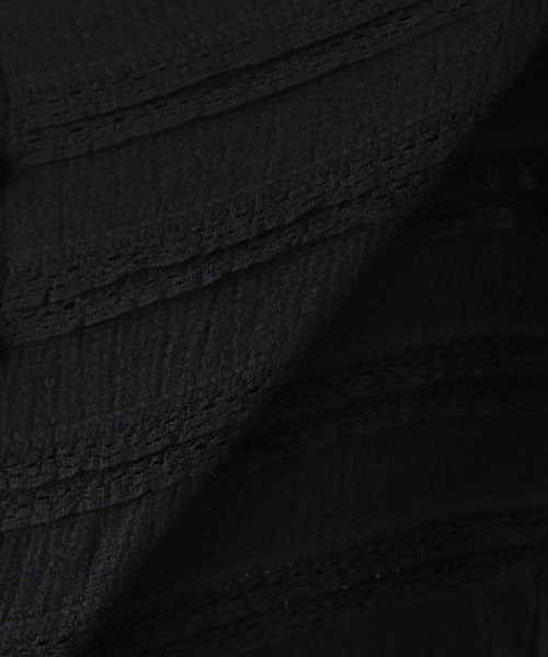 La TOTALITE（ラトータリテ）の「【洗える】Mewl / ミュール ミニフリル2WAYカーデ（カーディガン/ボレロ・レディース・ブラック・FREE）」の18枚目の写真