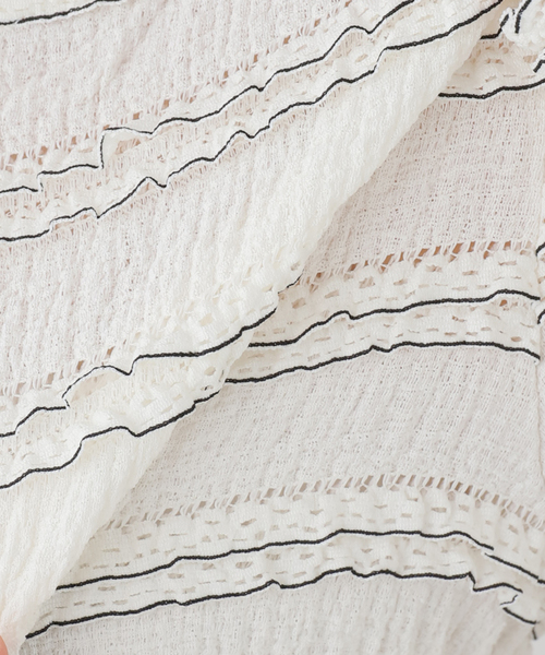 La TOTALITE（ラトータリテ）の「【洗える】Mewl / ミュール ミニフリル2WAYカーデ（カーディガン/ボレロ・レディース・ブラック・FREE）」の20枚目の写真