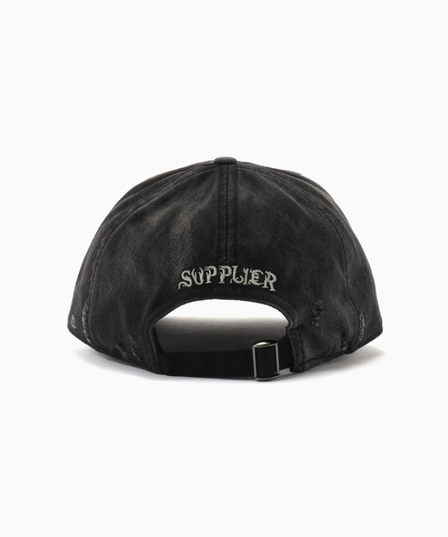 SUPPLIER（サプライヤー）の「SUPPLIER / サプライヤー Ripped Brim Heart Triba Cap（キャップ・メンズ・ベージュ/ブラック・FREE）」の4枚目の写真
