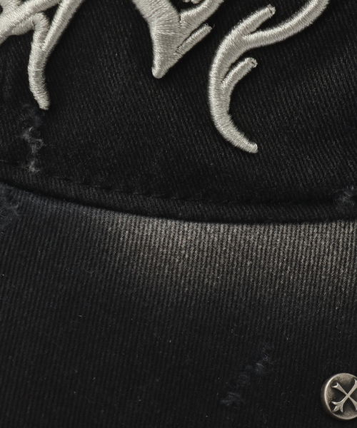 SUPPLIER（サプライヤー）の「SUPPLIER / サプライヤー Ripped Brim Heart Triba Cap（キャップ・メンズ・ベージュ/ブラック・FREE）」の5枚目の写真