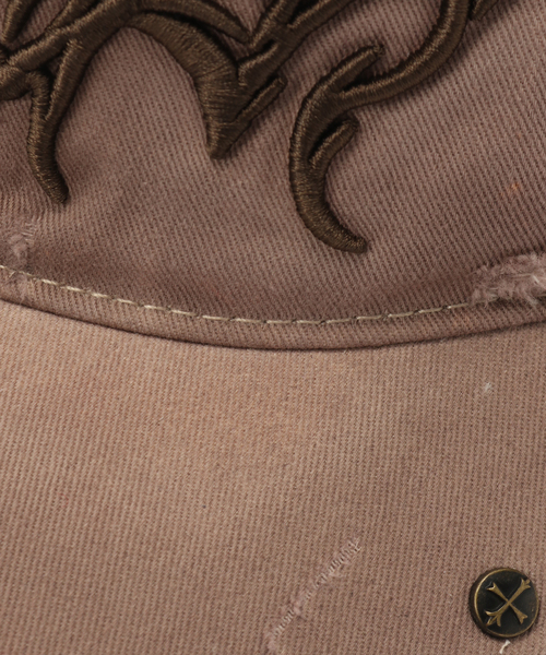 SUPPLIER（サプライヤー）の「SUPPLIER / サプライヤー Ripped Brim Heart Triba Cap（キャップ・メンズ・ベージュ/ブラック・FREE）」の6枚目の写真