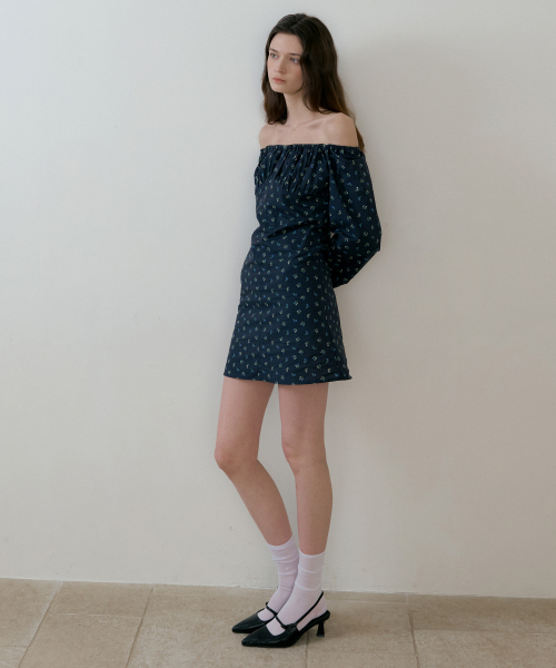 REORG(リオルグ)の「BATD FLOWER FRONT BANDING MINI OPS NAVY(ワンピース・レディース・その他・SMALL/MEDIUM)」の2枚目の写真